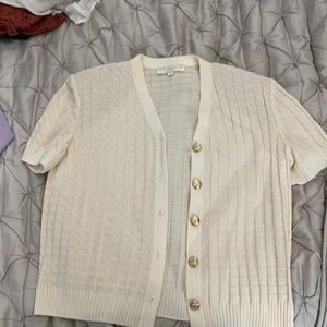 ST John Basics cream cardigan size small